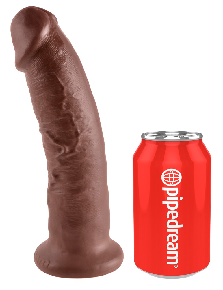 King Cock realistischer 23 cm Dildo in braun Produktbild